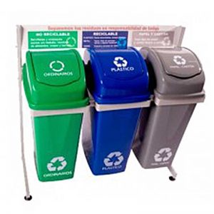 papelera plastica 35l