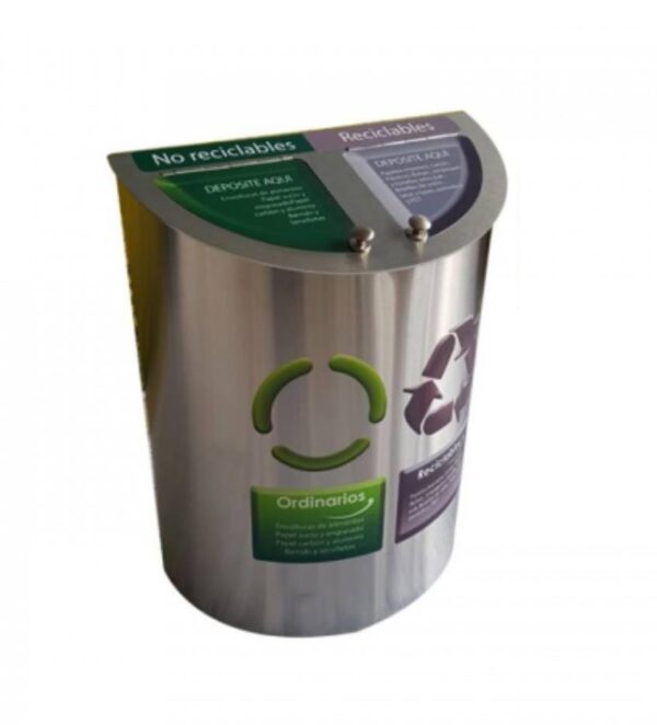 Punto Ecologico 40 Lts Acero Inoxidable