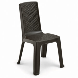 Silla Plástica Eterna Rimax Sin Brazos Wengue